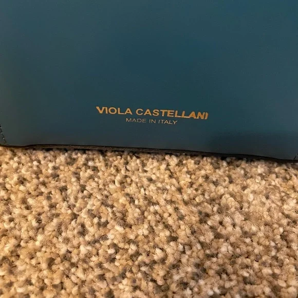 Viola Castellani New Leather Crossbody Satchel convertible Bag backpack - Picture 3 of 9